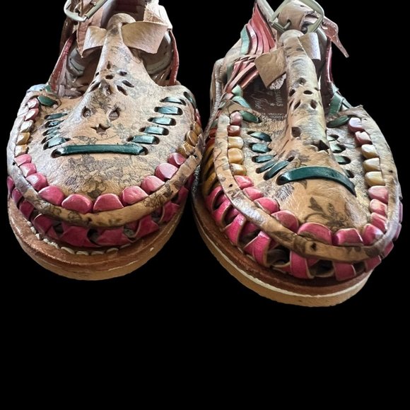 Artesanias Sand Jose Floral Boho Sandals Youth 2 - Picture 2 of 9